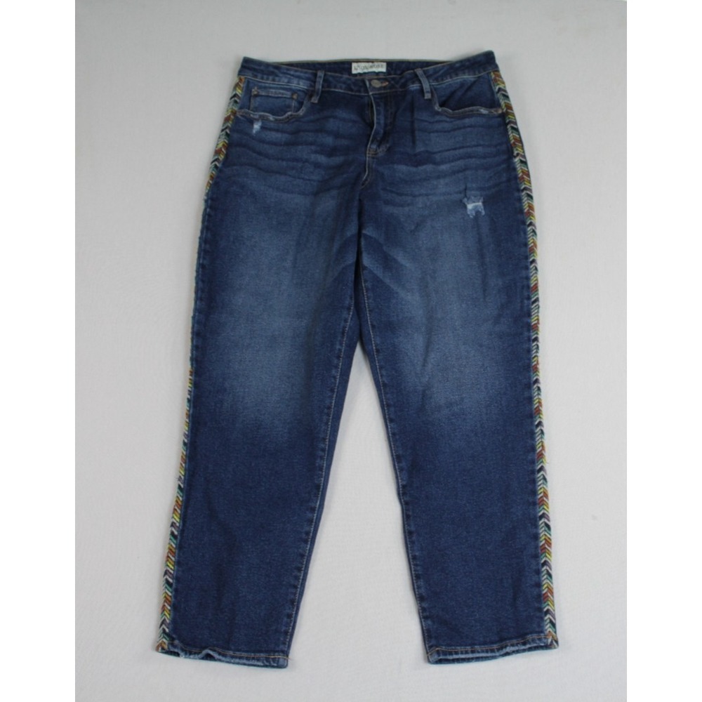 Knox Rose Women Blue Jeans Casual Denim Stitched Sides Size 12